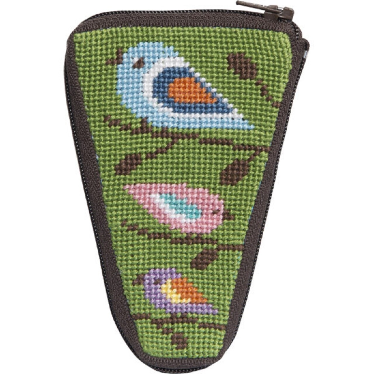 Stitch & Zip Needlepoint Scissor Case Kit - SZ926 Birds of Color